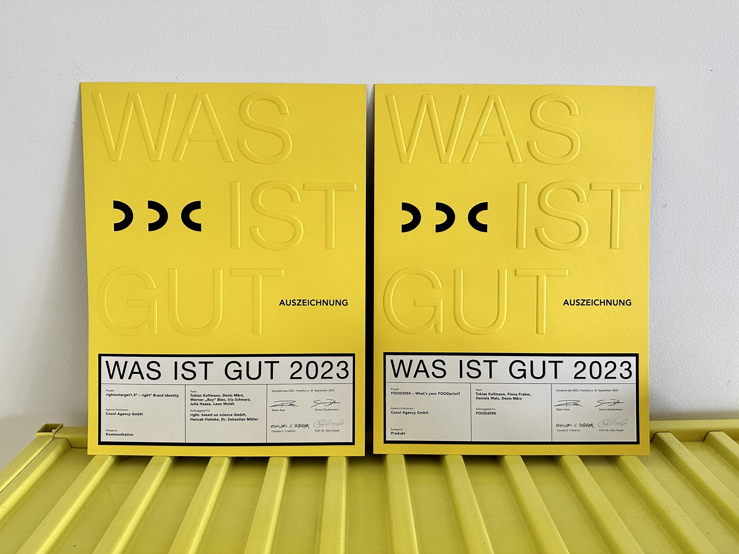Ausgezeichnet mit dem Award des Deutschen Designer Clubs, DDC