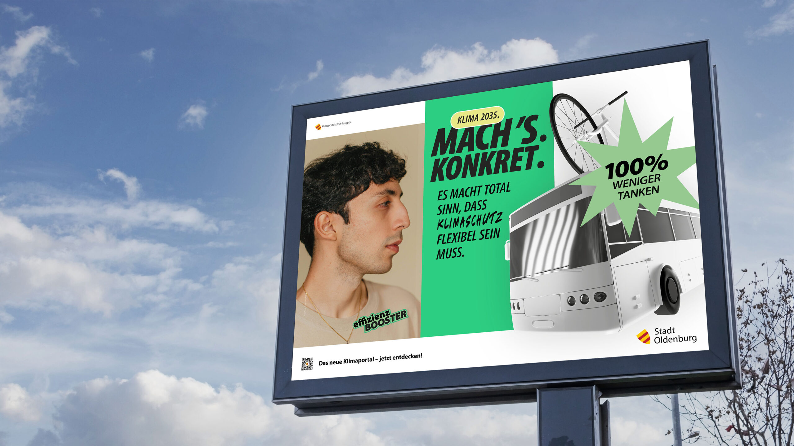 Plakat der Kampagen "Klima. Mach's. Konkret."